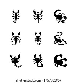 scorpion  icon or logo isolated sign symbol vector illustration - Collection of high quality black style vector icons
