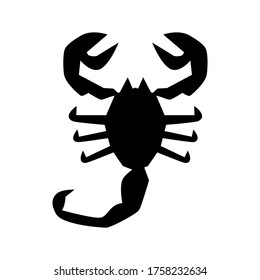 scorpion  icon or logo isolated sign symbol vector illustration - high quality black style vector icons
