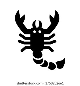 scorpion  icon or logo isolated sign symbol vector illustration - high quality black style vector icons
