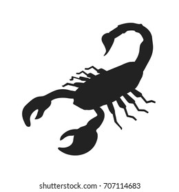 Scorpion icon, Scorpion silhouette isolated vector sign symbol.