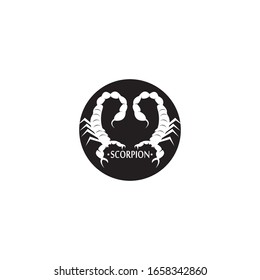 Scorpion icon and symbol vector illustration on white background