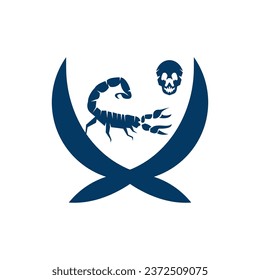 Scorpion icon and symbol vector template