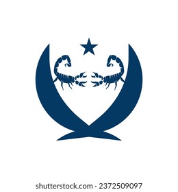 Scorpion icon and symbol vector template