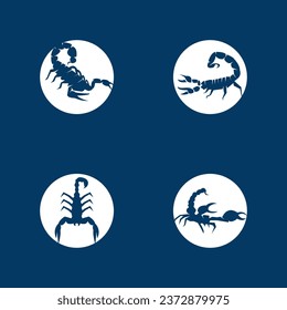 Scorpion icon and symbol vector template