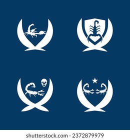 Scorpion icon and symbol vector template