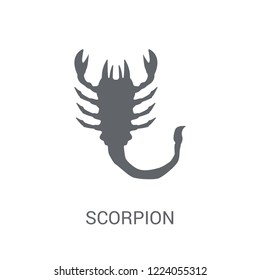 Scorpion icon. Trendy Scorpion logo concept on white background from animals collection. Suitable for use on web apps, mobile apps and print media.