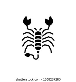 scorpion icon vector glyph style design