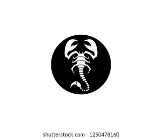 Scorpion icon vector illustration
