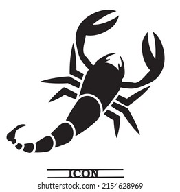 Scorpion icon. Vector illustration eps10.