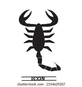 Scorpion icon. Vector illustration eps10.