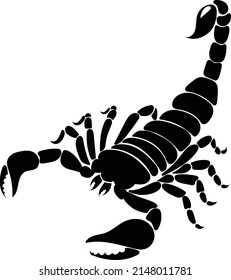 Skorpion-Illustration auf isoliertem Hintergrund