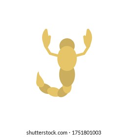 Scorpion, insect icon. Simple color vector elements of wilderness icons for ui and ux, website or mobile application