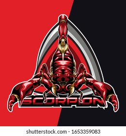 logo de la mascota de juegos de escorpión king e sport