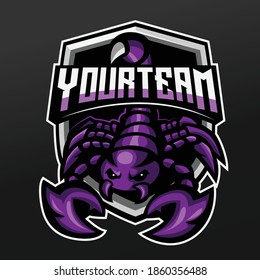Scorpion King Mascot Sport Illustration Design for Logo Esport Gaming Team Squad