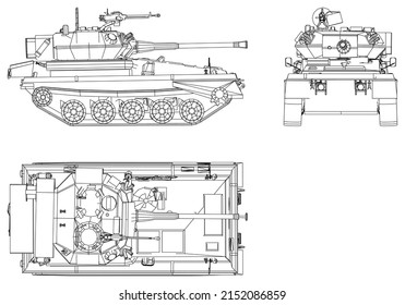 Tank And Soldiers Vector Art & Graphics