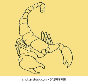 Scorpion Line Art