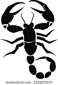 Scorpion logo design, Scorpion badge emblem vector icon, Vector illustration 7