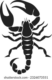 Scorpion logo design, Scorpion badge emblem vector icon, Vector illustration 1