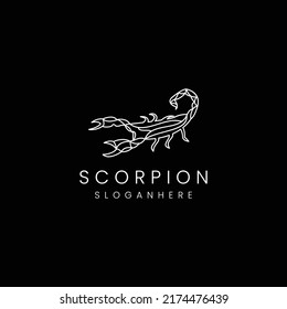 Plantilla de icono de diseño del logotipo de Scorpion