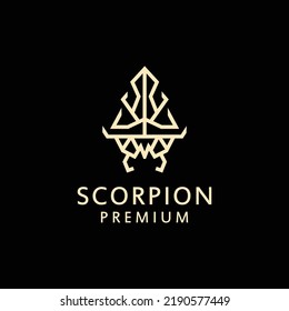 Scorpion logo design icon template