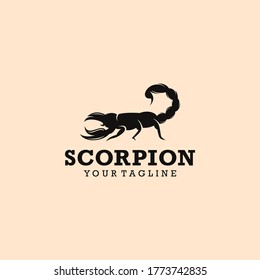 Scorpion logo design template vector illlustration