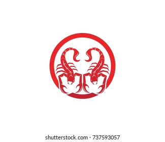 Scorpion logo design vector