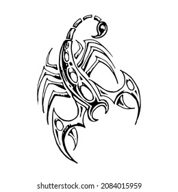 Skorpion Logo einfach sauber und elegant