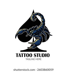 scorpion logo tattoo vector ready eps 10 format 