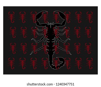 Scorpion Logo Template Vetor illustration
