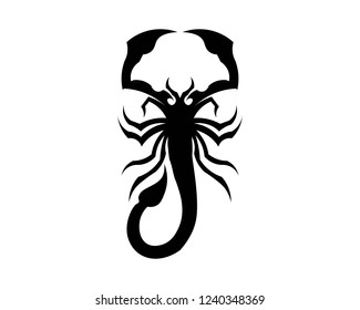 Scorpion Logo Template Vetor illustration
