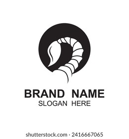 Scorpion Logo Vector icon Illustration Template. logo suitable for branding, gaming, extreme sports, fashion, tattoo salons, bands and security