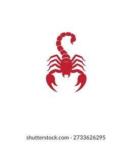 Scorpion logo vector icon silhouette illustration.