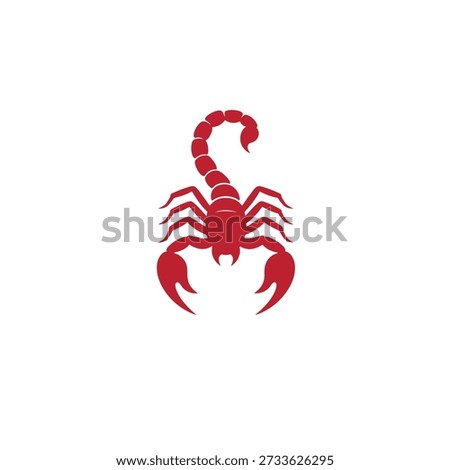 Scorpion logo vector icon silhouette illustration.