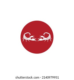 scorpion logo vector illustration design template.