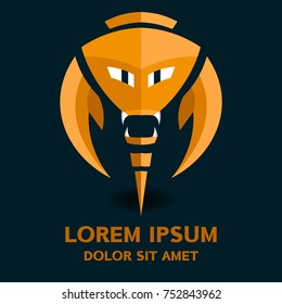 Scorpion logo . Vector illustration isolated on background