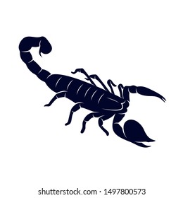 Scorpion Logo Vector, vector image for the tattoo, symbol or logo, Illustration Template