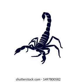 Scorpion Logo Vector, vector image for the tattoo, symbol or logo, Illustration Template