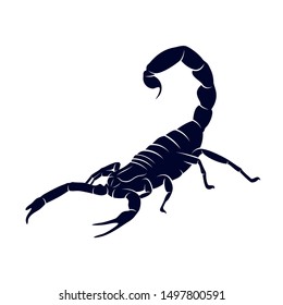 Scorpion Logo Vector, vector image for the tattoo, symbol or logo, Illustration Template