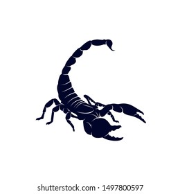 Scorpion Logo Vector, vector image for the tattoo, symbol or logo, Illustration Template