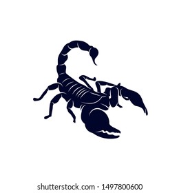 Scorpion Logo Vector, vector image for the tattoo, symbol or logo, Illustration Template