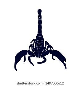 Scorpion Logo Vector, vector image for the tattoo, symbol or logo, Illustration Template