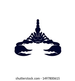 Scorpion Logo Vector, vector image for the tattoo, symbol or logo, Illustration Template