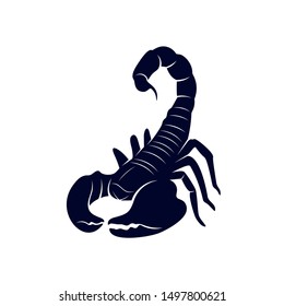 Scorpion Logo Vector, vector image for the tattoo, symbol or logo, Illustration Template