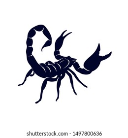 Scorpion Logo Vector, vector image for the tattoo, symbol or logo, Illustration Template