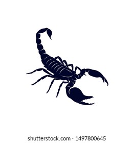 Scorpion Logo Vector, vector image for the tattoo, symbol or logo, Illustration Template