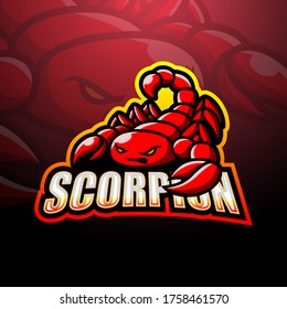 Diseño del logotipo de apoyo a mascota Scorpion