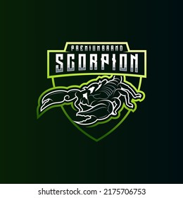 Scorpion Mascot Esport Logo Design Stock Vector Royalty Free