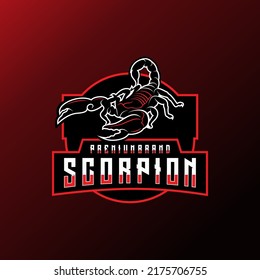 Scorpion Mascot Esport Logo Design Stock Vector Royalty Free Shutterstock