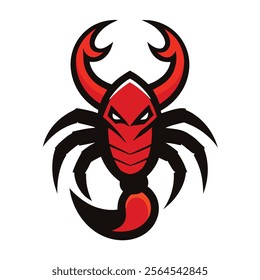 scorpion mascot logo design vector art illustration on white background