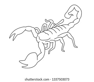 Scorpion-outline Stock Vectors, Images & Vector Art | Shutterstock